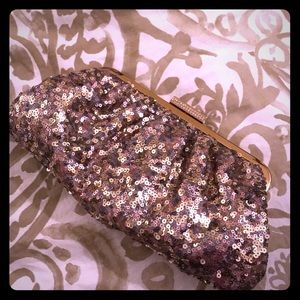 Multicolored sequin clutch
